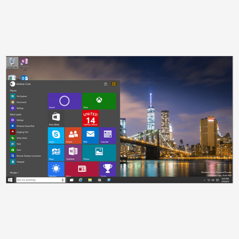 Windows 10 preview - Mirazon
