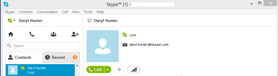 Logging into Skype with alternative account