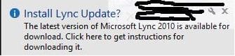 install Lync update?
