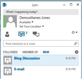 Demosthenes Jones Lync contact