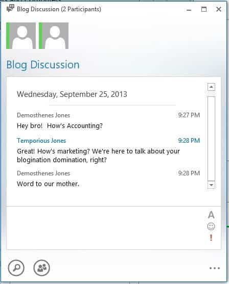 lync persistent chat