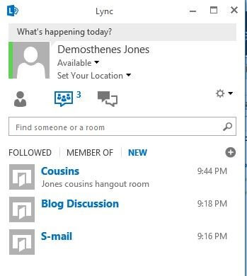 lync persistent chat