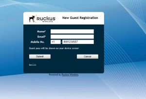 ruckus wireless's guest pass