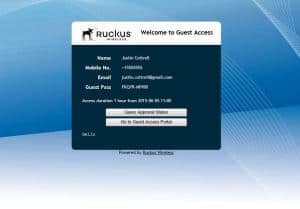 ruckus wireless's guest pass