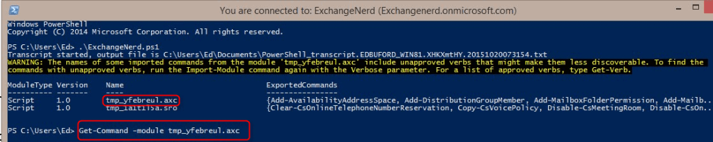 office 365 login in powershell