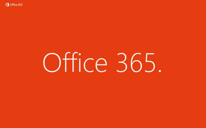 Office 365 logo on orange background