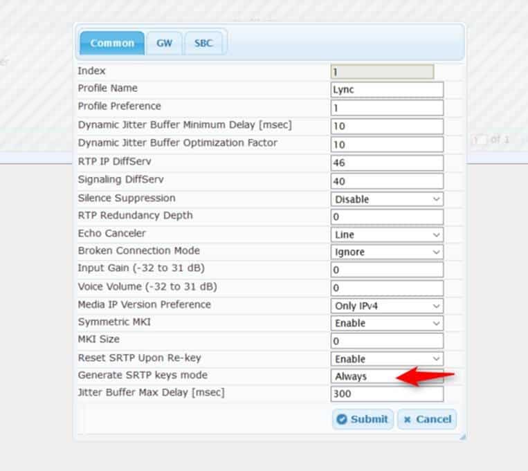 One-Way Audio issue – Skype for Business & Audiocodes