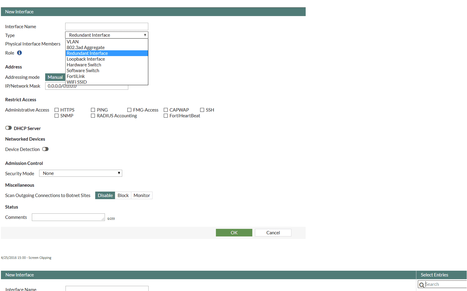 fortios 5.4 redundant interfaces