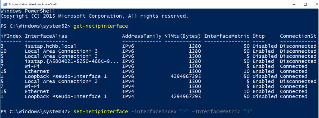 binding order commands in windows 10