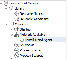 automate installation of trend