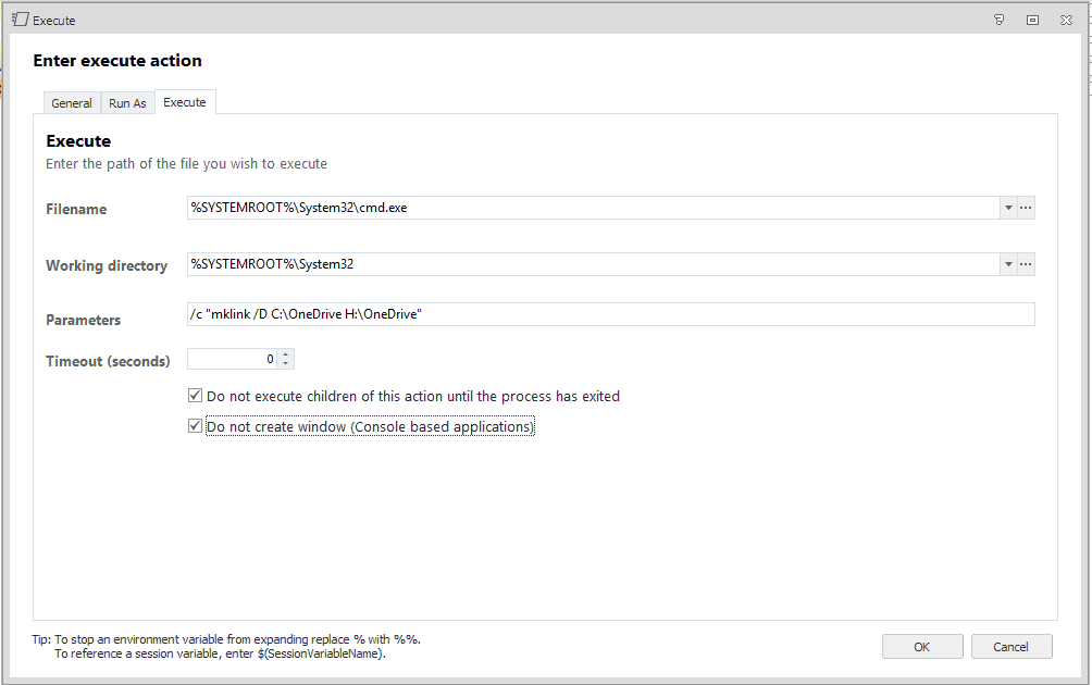 onedrive in non-persistent vdi