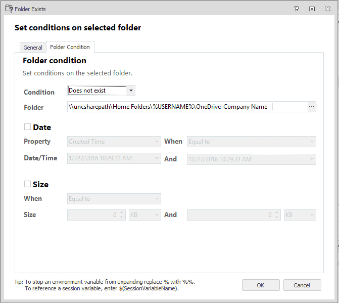 onedrive in non-persistent vdi