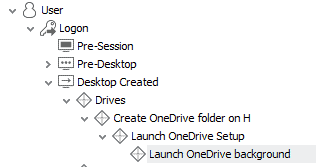 onedrive in non-persistent vdi