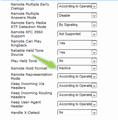 A=inactive Missing from 200 OK in with AudioCodes SBC