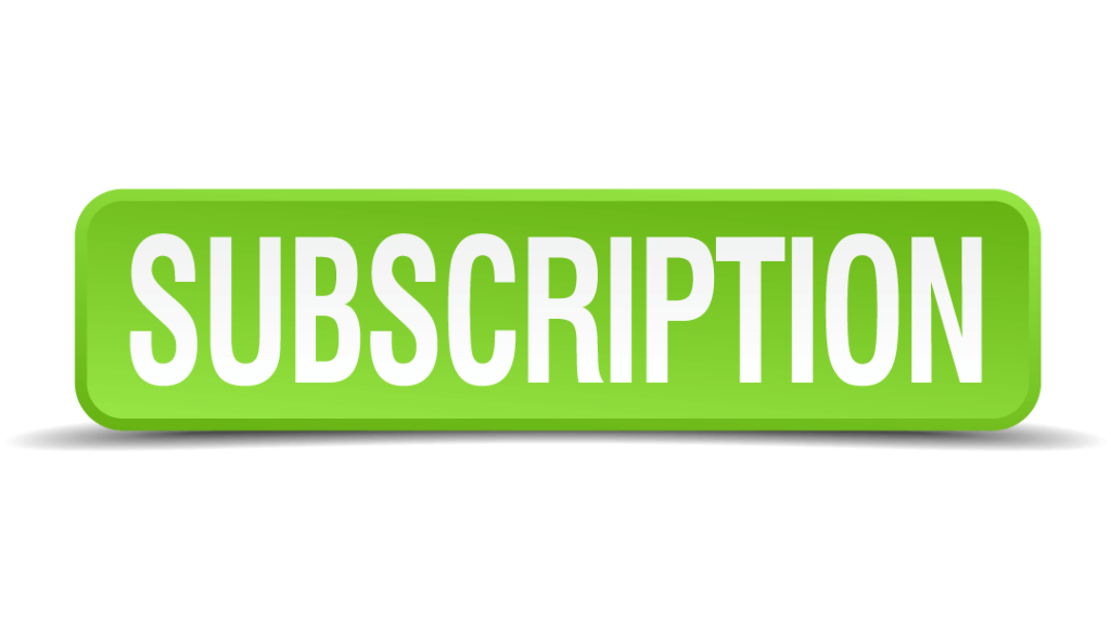 "SUBSCRIPTION" printed on a green button