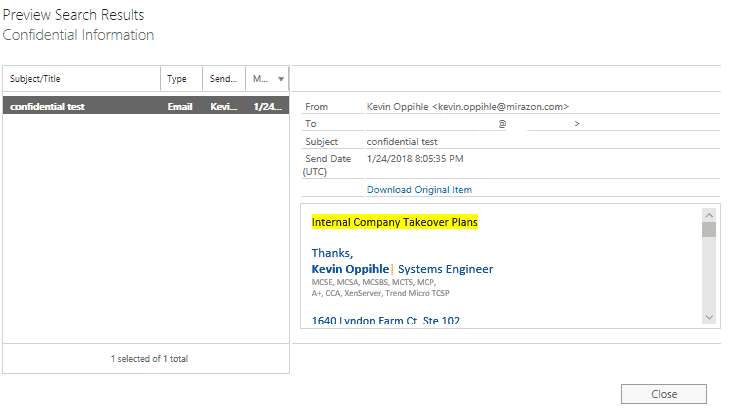 Office 365 Security and Compliance