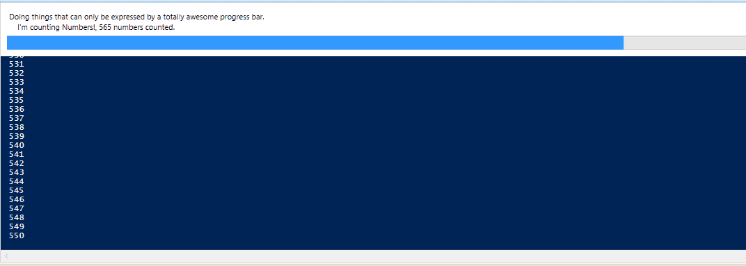 powershell progress bars