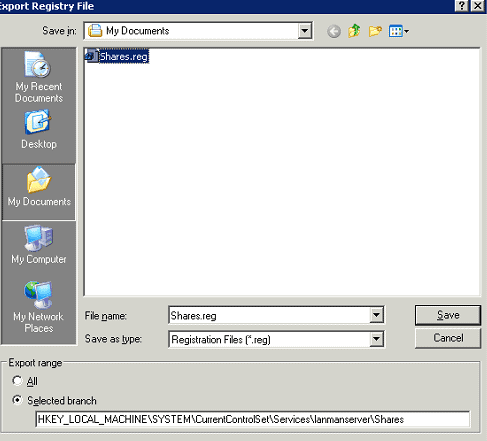 Migrate Windows Server 2003 File Shares