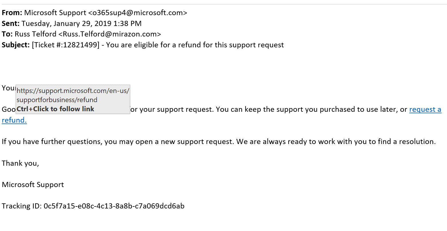 Microsoft Disable Email Scheme