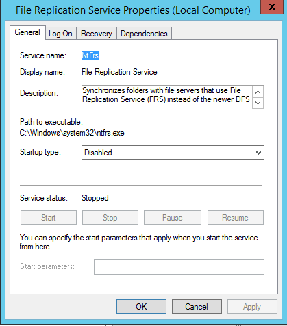 FRS for SYSVOL Replication