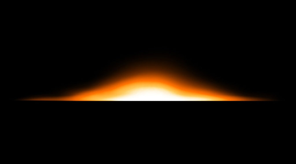 the horizon at sunrise