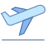 Blue Airplane Icon