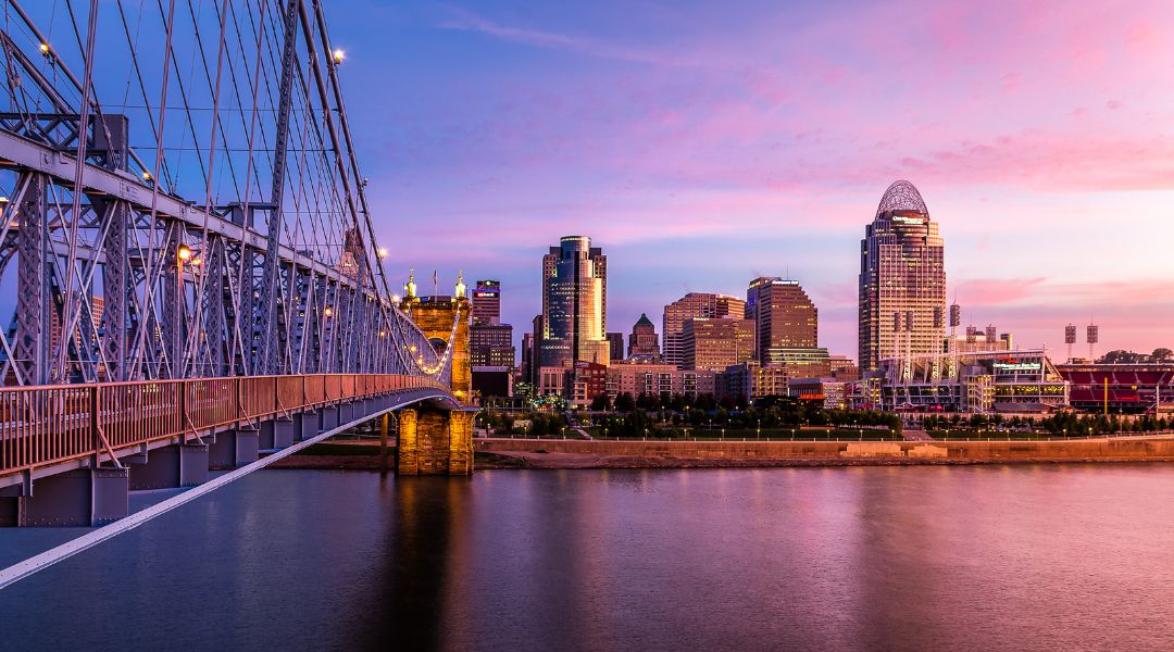 Cincinnati Cityscape with Bridge