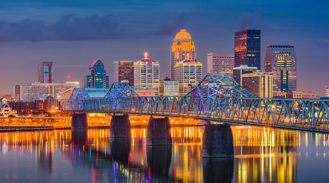 Louisville Cityscape With Bridge